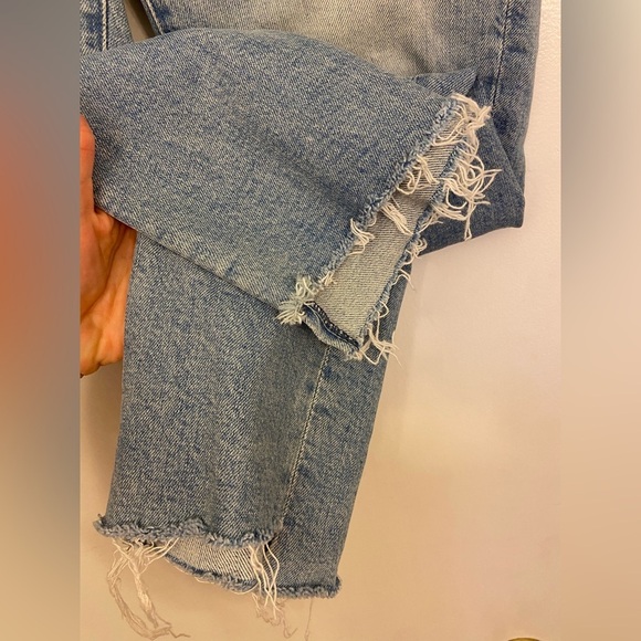 MOTHER Superior The insider Crop Step Fray I Confess Blue Size 26 - Picture 7 of 14